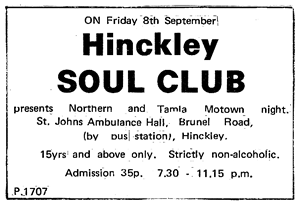 Early HSC advert from The Hinckley Times.