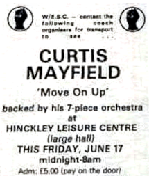 Curtis Mayfield advert